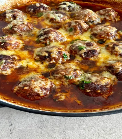 My Organised Meal Prep - Cheesy Meatballs