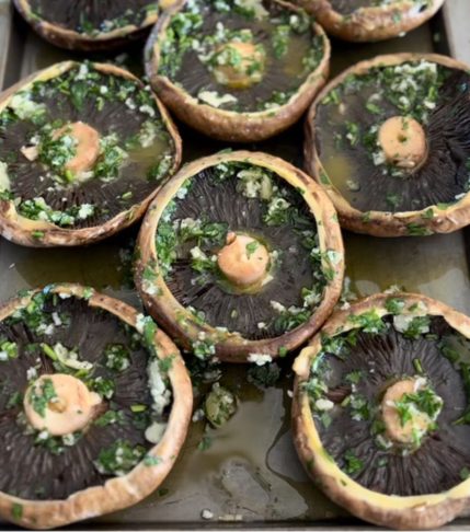 My Organised meal Prep Garlic Mushrooms
