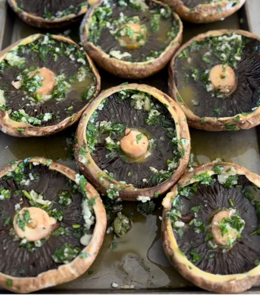 My Organised meal Prep Garlic Mushrooms