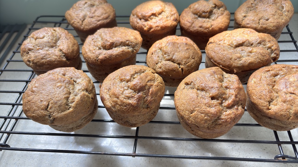 Fluffy Banana Muffins